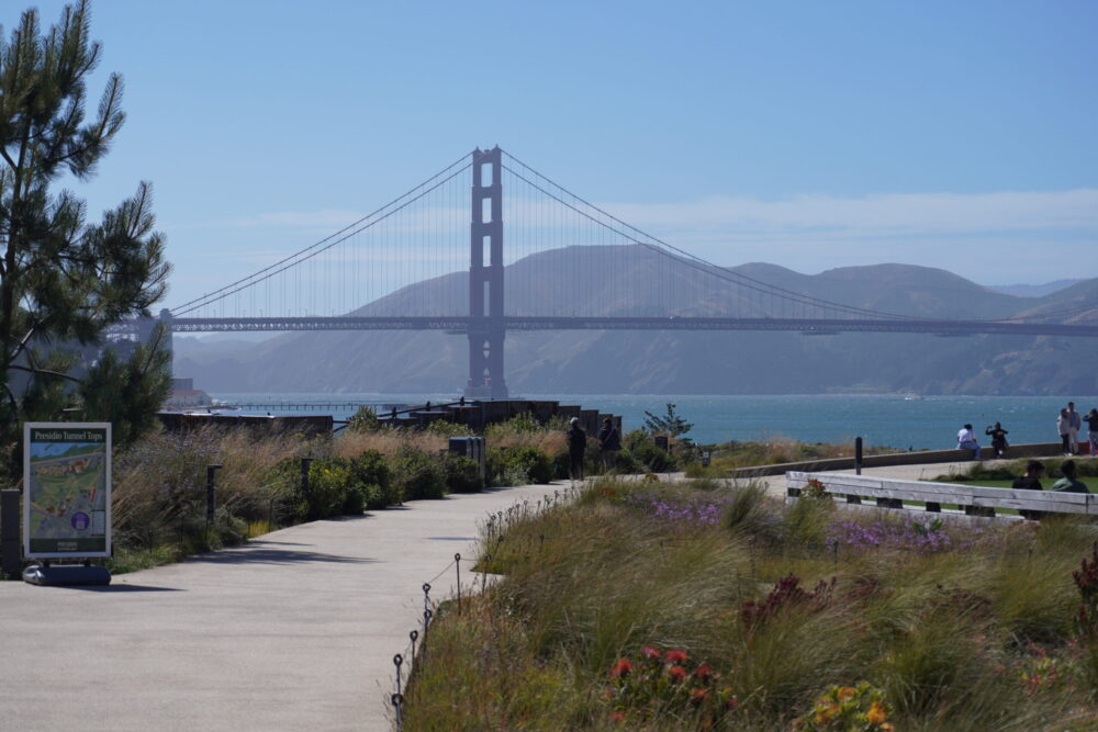 San Francisco 1-day itinerary on a budget: golden gate bridge from presidio