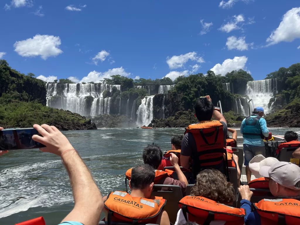 Boat tour in Iguazu Falls